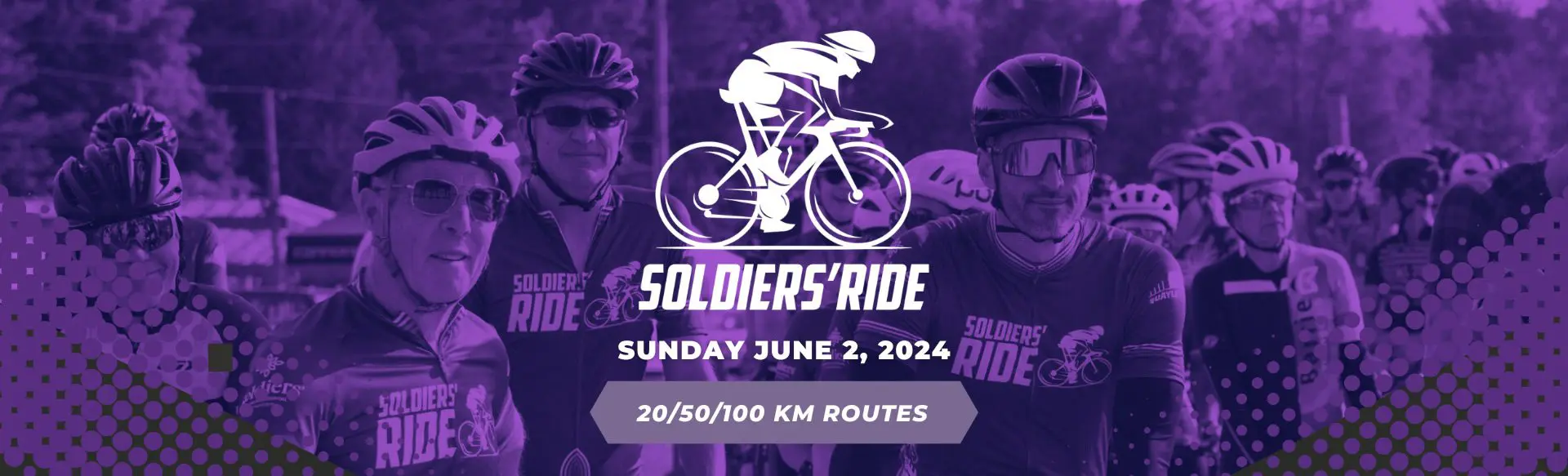 Soldiers' Ride - Sunday, June 2, 2024 - 20/50/100km Routes